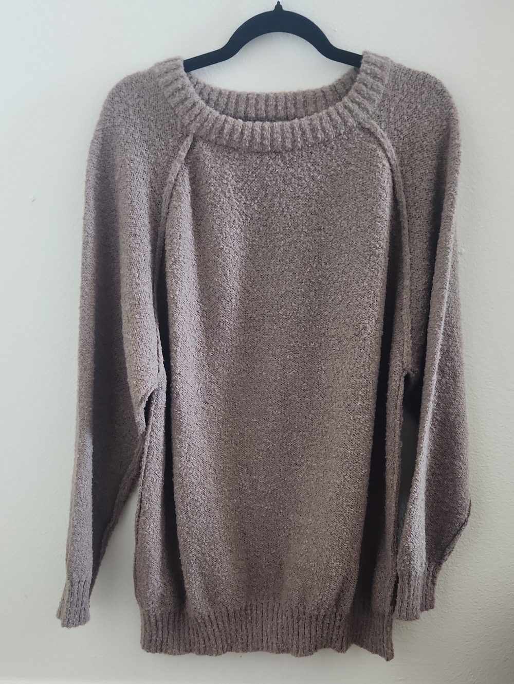 Cozy Brown Taupe Women's Crewneck Sweater